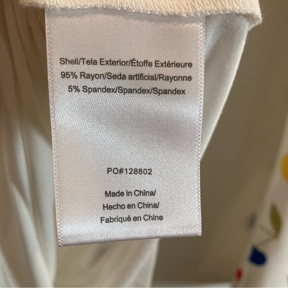 MODCLOTH Sz L Cherry Design Raglan Long Flare Sleeve Henley Style Buttoned Top - Picture 8 of 8